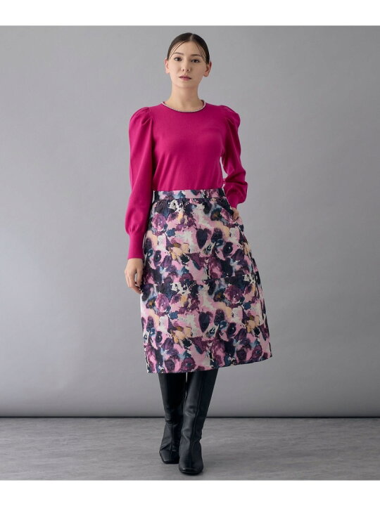 楽天市場】ビジューネックボリュームスリーブ プルオーバー ANAYI  