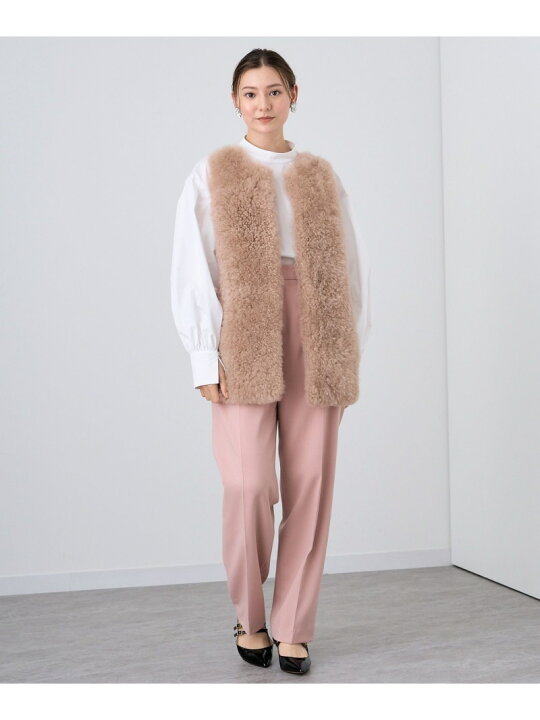 楽天市場】【SALE／50%OFF】カシミヤファー布帛ジレ ANAYI アナイ  