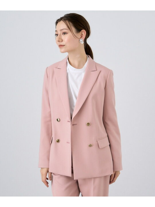 楽天市場】【SALE／40%OFF】ウールツイルストレッチダブル ジャケット 