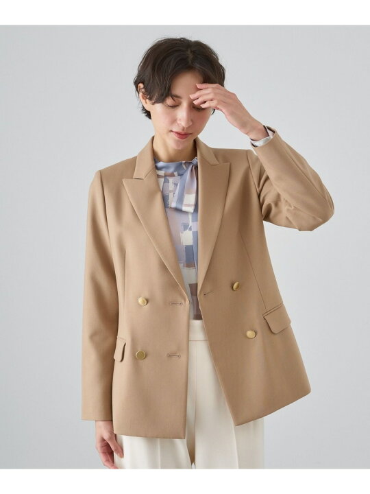 楽天市場】【SALE／40%OFF】ウールツイルストレッチダブル ジャケット 