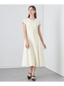 【SALE／40%OFF】【セットアップ対応商品】ウールツイルジャージフレアワンピース ANAYI アナイ ワンピース・ドレス ワンピース ホワイト ベージュ ネイビー【RBA_E】【送料無料】[Rakuten Fashion]