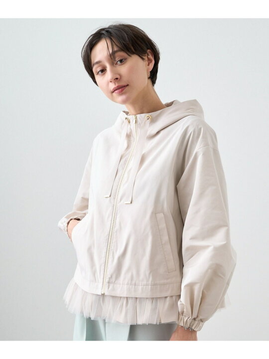 楽天市場】【SALE／40%OFF】グログランタフタXチュールブルゾン ANAYI 
