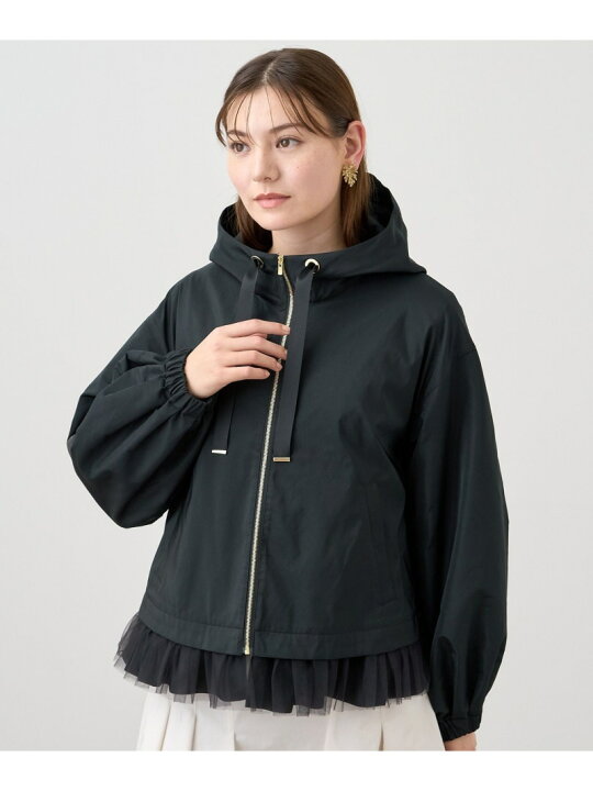 楽天市場】【SALE／40%OFF】グログランタフタXチュールブルゾン ANAYI 