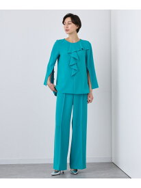 【SALE／50%OFF】【Eternal Line 2024】ストレッチクロスワイドパンツ ANAYI アナイ パンツ その他のパンツ ベージュ ネイビー グリーン【RBA_E】【送料無料】[Rakuten Fashion]