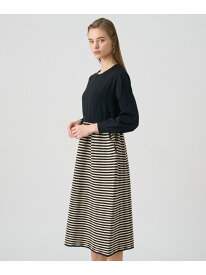 【SALE／40%OFF】クラヴィエジャガードワンピース ANAYI アナイ ワンピース・ドレス ワンピース ネイビー ブラック【RBA_E】【送料無料】[Rakuten Fashion]