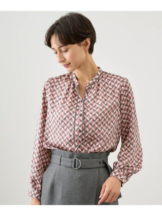 楽天市場】【SALE／30%OFF】キャットプリントパフスリーブ ブラウス 