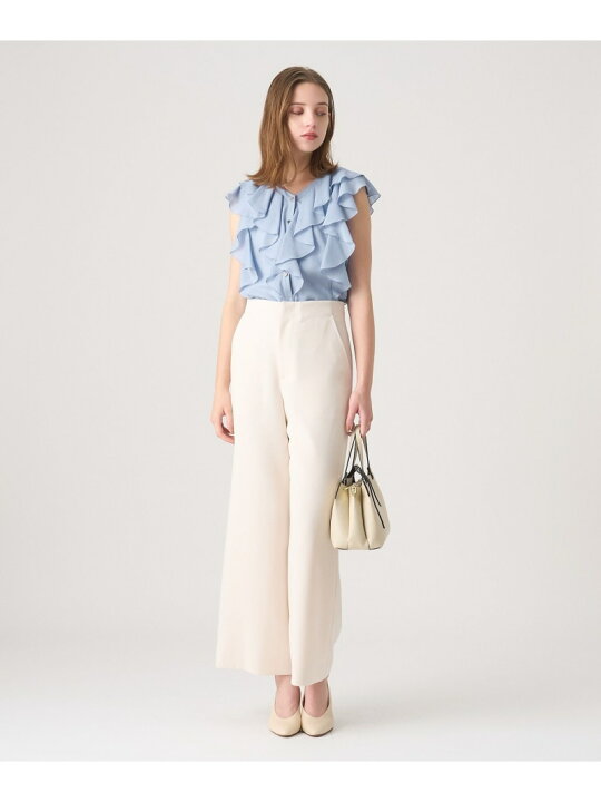 楽天市場】【SALE／40%OFF】ボイルフリルVネックブラウス ANAYI アナイ 