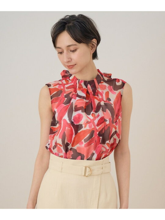 楽天市場】【SALE／50%OFF】アートフラワープリントボウタイノースリ 