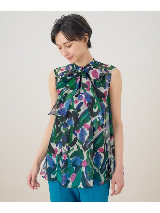 楽天市場】【SALE／50%OFF】アートフラワープリントボウタイノースリ  