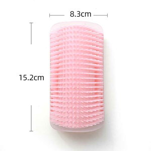 ネコブラシ 抜け毛取り 猫用ブラシ 痒み止めブラシ 天然ゴム マッサージブラシ 取付簡単 テーブル ソファ脚・壁・ドア 清潔 猫おもちゃ 猫用顔すりすり 爪とぎボード