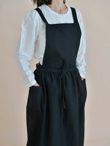 エプロン ワンピース エプロン おしゃれ かわいい 肩掛け 無地 黒 北欧 カフェ 保育士 ワンピース レディース 韓国 アウトドア 大きいサイズ プレゼント ギフト 母の日 ワンピースエプロン