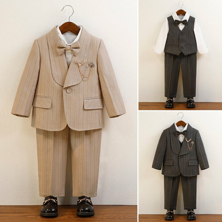 楽天市場】スーツ 男の子 5点セット 6点セット フォーマル 子供スーツ  
