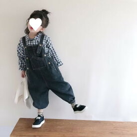 子供服 ジーンズ デニム パンツ 女の子 オーバーオール 男の子オーバーオール キッズ ベビー サロペット 可愛い 韓国こども服 デニム サロペット ベビー オールインワン シンプル パンツ 80cm 90cm 100cm 110cm 120cm