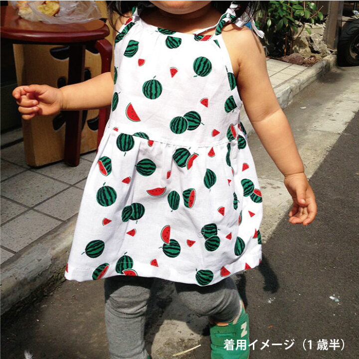 楽天市場 22年新柄追加 子供服90サイズ 手ぬぐいお子さまワンピース トマト 向日葵 金魚 花火 すいか 麻の葉 チューリップ いちご さかな 快適 サマーワンピース 手ぬぐい 染の安坊