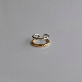 【a n c e】SV925 Bycolor 2Line Ring