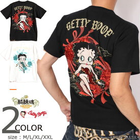 マラソン期間中使えるクーポン発行中 絡繰魂 ベティブープ コラボ 半袖Tシャツ 252081 カラクリ BETTY BOOP