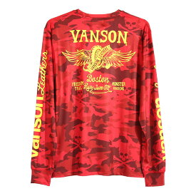 マラソン期間中!エントリーでP増量★当店別注!新作 VANSON バンソン ドライ長袖 Tシャツ ウィング ACVL-902 吸汗速乾 抗菌防臭 UVカットスタンダードサイズ スポーツウェア トレーニング ランニング ホームウエア