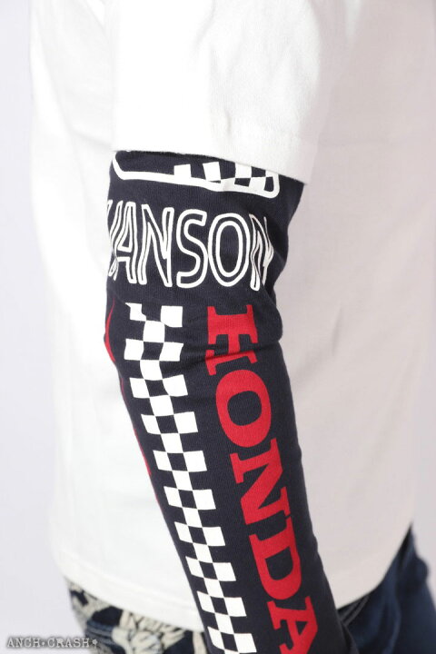 楽天市場】VANSON HONDA フェイクレイヤード ロンT HRV-2412 バンソン