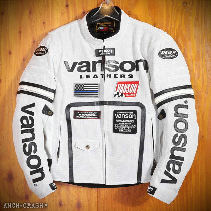楽天市場】VANSON バンソン メッシュライダースジャケット VS24105S 肩  