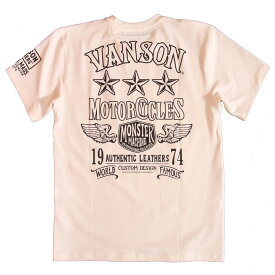 当店別注!VANSON バンソン 新作 吸汗速乾 ドライ半袖 Tシャツ スリースター ACV-902 抗菌防臭 UVカット スタンダードサイズ アメカジ トレーニング ランニング ホームウエア