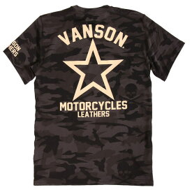 当店別注!VANSON バンソン 新作 吸汗速乾 ドライ半袖 Tシャツ ワンスター ACV-904 抗菌防臭 UVカット スタンダードサイズ アメカジ トレーニング ランニング ホームウエア