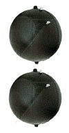 黒球 TK-2 2個セット 黒色 球形形象物 JCI 39