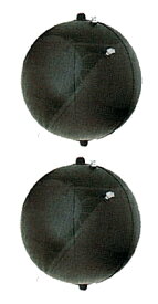 黒球 TK-2-2個セット（ひも2本付き）ナイロンポーチ入り 黒色球形形象物 フーセン式 2気室 小型船舶JCI船舶検査 法定備品 ヤマハ標準品 東洋物産 日本製 39