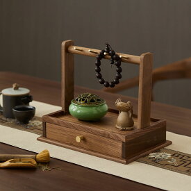 木製キーホルダーフック 引き出し 小物 鍵 数珠 収納 トレイ (interior)