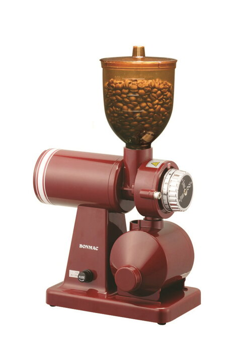 BONMAC 電動コーヒーミル ワインレッド（楽天市場】BONMAC ボンマック 