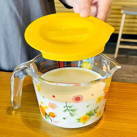 【蓋付き】耐熱ガラス 計量カップ 電子レンジ対応 食洗機対応 調理器具 ビーカー ガラス 目盛り 500ml シンプル おしゃれ 料理 計量 時短 北欧 キッチン用品 |