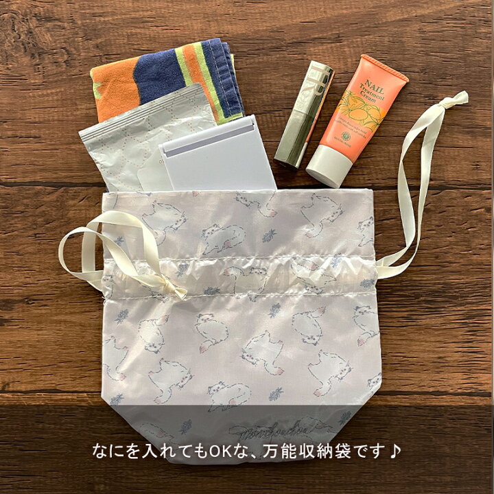 楽天市場 巾着 ポーチ 巾着ポーチ 巾着バッグ メイク メイクポーチ 猫 巾着袋 ナイロン 可愛い コンパクト ブランド 韓国 旅行 小物入れ レディース 大きめ 大容量 おしゃれ かわいい 化粧ポーチ コンパクト 使いやすい ネコ ねこ サテン ピンク ホワイト ベージュ