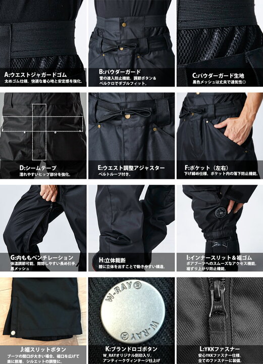 楽天市場】スノーボード ウェア レディース 上下セット スノボウェア  