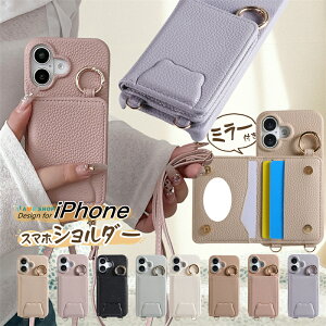 �F iPhone�P�[�X iPhone17e�P�[�X �V�����_�[ �~���[�t�� �ϏՌ� �X�}�z�P�[�X���� �A�C�t�H�� �A�C�z�� iPhone 17 16e 18 16 15 14 Pro Max Plus 12 13 MINI 11 �g�уP�[�X �V�����_�[ �J�[�h���[ �w�ʎ蒠�^ 