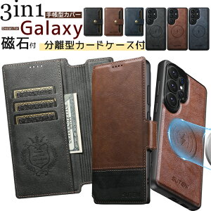 3in1������ 3�_�Z�b�g MagSafe �Ή� �M�����N�V�[ Galaxy S26 S25 S24 S23 �E���g�� Ultra 5G �J�[�h�P�[�X �t�� �X�}�z�P�[�X GalaxyS26Ultra �}�O�l�b�g ���E �E�H���b�g ��̌^ ���U�[ �P�[�X �J�[�h���[ RFID
