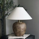 【ポタリ—×ファブリック　テーブルランプ】　ランプ　照明　ライト　間接照明　テーブルライト　モダン　陶器　ゴー…