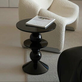 【スワイカイズ　サイドテーブル】インテリア　家具　雑貨　テーブル　個性的　オブジェ　スタイリッシュ　ブラック