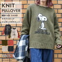 【セール除外商品】【秋冬新作】ニット / 公式 CUBE SUGAR / PEANUTS ( ピーナッツ ) 1/16ネップヤーン ニット バックロゴ プルオーバー (5色): アメカジ レディース トップス セーター キャラクター カジュアル ナチュラル キューブシュガー