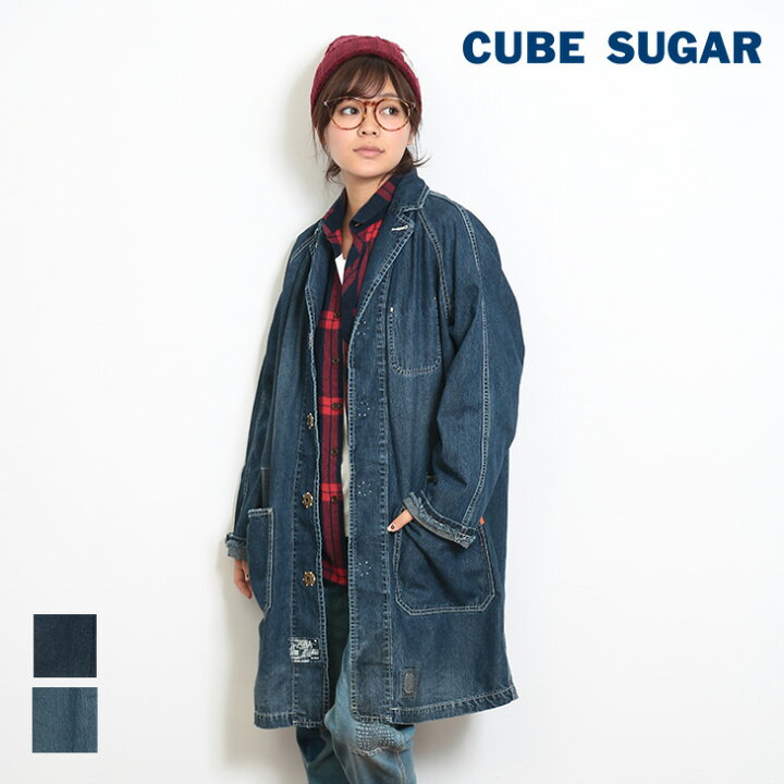 楽天市場】CUBE SUGAR 11オンスデニム ラグランテーラードコート(2色 