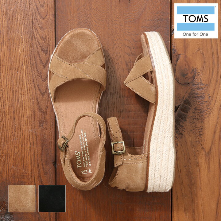 楽天市場】TOMS(トムス)HARPER WEDGE(2色)【レディース】【サンダル 