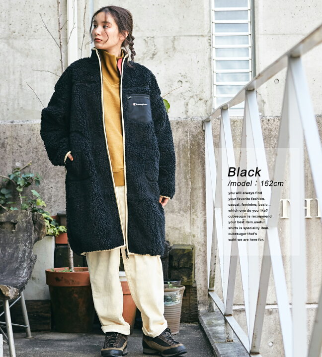 楽天市場】ボアアウター / Champion (チャンピオン) BOA FLEECE LONG  