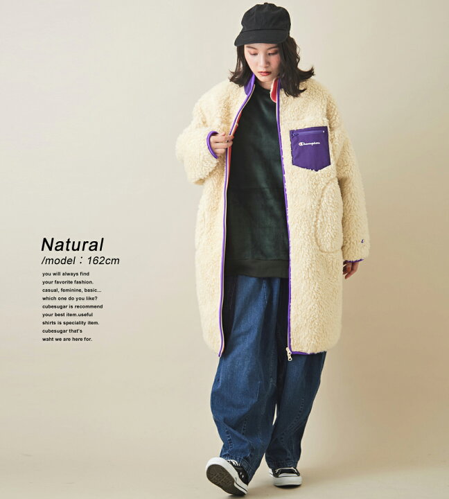 楽天市場】ボアアウター / Champion (チャンピオン) BOA FLEECE LONG 