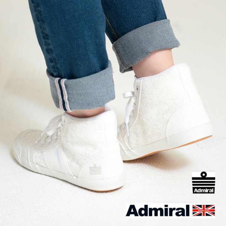 楽天市場 Admiral アドミラル ハイカットレーススニーカー Inform Hif Sjad1523 24 0cm 25 0cm And Cube Sugar