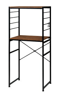 弘益 ゴミ箱上キッチンラック オープンタイプ 収納ラック 幅64cm高さ140cm 棚高さ調節可能 ヴィンテージ風