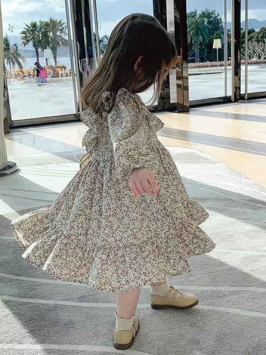 楽天市場 キッズ ナチュラルフラワーワンピース 韓国子供服 90cm 130cm And Hinano Select Baby Kids