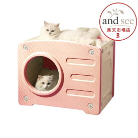 【楽天スーパーSALE】猫小屋 キャットハウス 可愛い 組立式 猫 ベッド 安心安全 温かい ペットハウス プラスチック製 オシャレ感 小型犬小屋 防風 通気性 耐重 さびない 夏冬用 組立簡単 洗えるド 家庭/室内用 (グリーン)