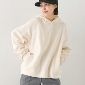 【OMNES】ふわふわフリースパーカー長袖 レディース カジュアル フリーサイズ 秋冬 カットソー トップス 無地 暖か リラックス 府ーディ プルオーバー オムネス HAPTIC ハプティック