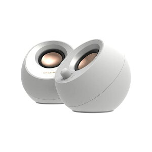 Creative Pebble V3 �z���C�g USB/Bluetooth / 3.5mm�s�� / 45�x ������X�s�[�J�[ �ቹ�p�b�V�u���W�G�[�^