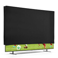 【送料無料】55" TV対応 テレビカバー - 防塵カバー 液晶テレビ 保護カバー ホコリよけ 黒色