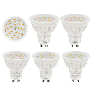 �y���������zGU10 LED�d���AGU10����LED�X�|�b�g���C�g�A5.5W(50-60W�`����)�A�d���F2700K�A�񒲌���