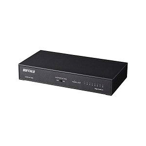 �y���������zBUFFALO Giga�Ή� ����➑� �d������ 8�|�[�g LSW6-GT-8NS/NBK �u���b�N �X�C�b�`���O�n